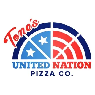 Tone's United Nation Pizza Co. pizza trailer logo