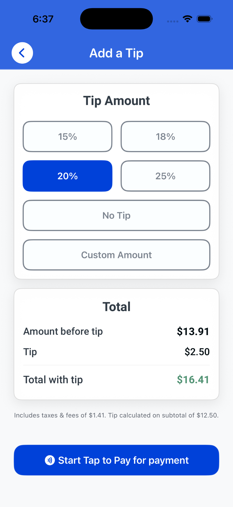 Sales summary snapshot